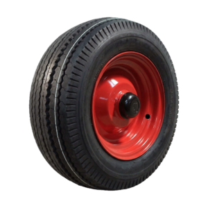 luchtband + wiel 5.00-8 HF-214 6PR + 3.00Dx8H2 ET0 NL88 76 M staal rood