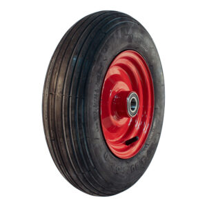 luchtband + wiel 4.80/4.00-8 S-2301 4PR + 2.50Ax8H2 ET0 kogellager Ø25 NL75 staal rood