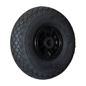 luchtband + wiel 3.00-4 V-6605 2PR + 2.10x4 rollager Ø20 NL75 kunststof zwart