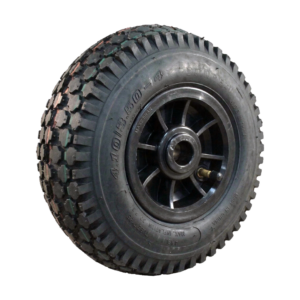 luchtband + wiel 4.10/3.50-4 V-6602 4PR + 2.10x4 rollager Ø20 NL75 56 15 kunststof zwart