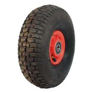 luchtband + wiel 11x4.00-4 V-3502 4PR + 2.10x4 ET0 NL75 42 A4 kunststof rood