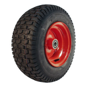 luchtband + wiel 16x6.50-8 V-3502 4PR + 5.50Bx8H2 ET0 NL100 staal rood