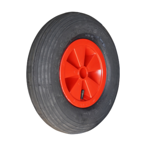 luchtband + wiel 4.80/4.00-8 S-2301 2PR + 2.50Ax8 ET0 NL75 45 A3 kunststof rood