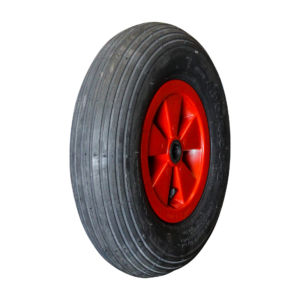 luchtband + wiel 4.80/4.00-8 S-2202 2PR + 2.50Ax8 ET0 NL75 45 A3 kunststof rood