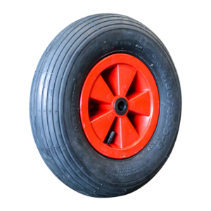 luchtband + wiel 4.80/4.00-8 S-2301 4PR + 2.50Ax8 ET0 NL75 kunststof rood