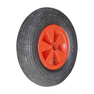 luchtband + wiel 4.80/4.00-8 S-2301 4PR 2.50Ax8 ET0 rollager Ø20mm NL88 kunststof rood