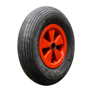 luchtband + wiel 4.80/4.00-8 S-2301 4PR + 2.50Ax8 ET0 NL75 kunststof rood
