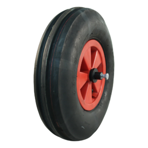 luchtband + wiel 4.80/4.00-8 V-8502 4PR + 2.50Ax8 ET0 NL88 kunststof rood