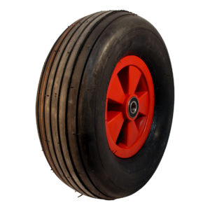 luchtband + wiel 16x6.50-8 V-3503 4PR + 2.50Ax8 ET0 NL88 kunststof rood