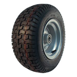luchtband + wiel 16x6.50-8 V-3502 4PR + 5.50Ax8H2 ET0 NL90 staal zilvergrijs