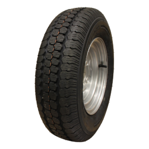 luchtband + wiel 145 R10 Trailermaxx CR-966 M+S + 3.50Bx10H2 ET-2.1 60/100/4 74 N staal zilvergrijs