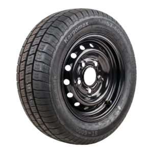luchtband + wiel 185/60 R12C Kargomax ST-6000 M+S + 5½Jx12H2 ET30 67/112/5 104/101 N staal zwart