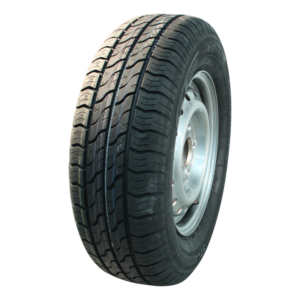 luchtband + wiel 155/80 R13 Kargomax XL ST-4000 M+S + 4½Jx13H2 ET30 67/112/5 84 N staal zilvergrijs
