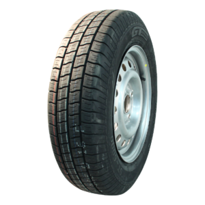luchtband + wiel 155/80 R13C Kargomax ST-6000 M+S + 4½Jx13H2 ET20 85/130/4 91/89 N staal zilvergrijs