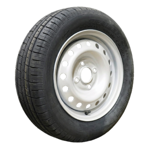 luchtband + wiel 155/70 R13 ST290 M+S + 4Jx13H2 ET30 57/100/4 75 N staal zilvergrijs