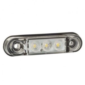 LED markeringslicht wit| 12-24V | 50cm. kabel