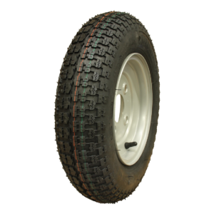 luchtband + wiel 3.50-8 V-9128 4PR + 2.50Ax8H2 ET-2 60/100/4 46 N staal zilvergrijs