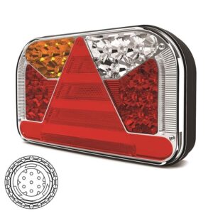 links | LED achterlicht zonder kentekenlicht | 12-36V | 7-PIN AMP connector
