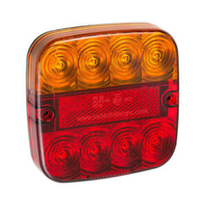 achterlicht LED universeel remlicht knipperlicht    achterlicht rechthoek reflector IP67 12 V