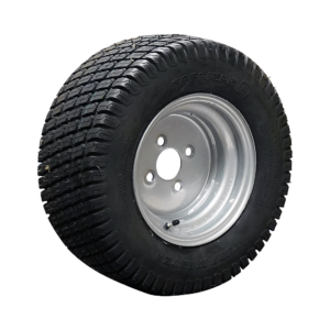 luchtband + wiel 20x8.00-10 (200/65-10) Turf Master 4PR + 6.00x10H2 ET-4 60/100/4 77 A4 staal zilvergrijs