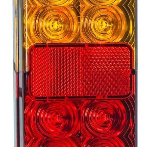 achterlicht universeel 40cm 150 x 80 x 29mm opbouw remlicht knipperlicht kentekenlicht   achterlicht rechthoek reflector 100mm IP67 12 V CE, ECE-R10 / R7 / R6 / R3