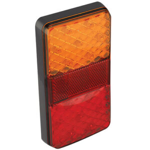 achterlicht 2-pack universeel 40cm 150 x 80 x 24mm opbouw remlicht knipperlicht    achterlicht rechthoek reflector 100mm IP67 12 V CE, ECE-R10 / R7 / R6 / R3