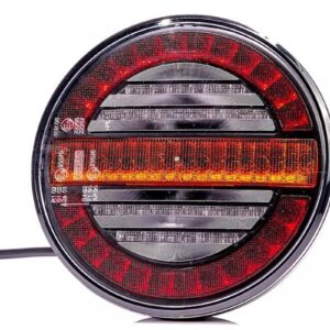 achterlicht universeel 100cm kabel ø140 X 35mm opbouw remlicht dynamisch knipperlicht   achterlicht  2 x M5 - 45mm IP68 12/24 V