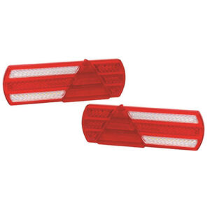 achterlicht Set 40cm kabel 390 x 140 x 20mm horizontaal remlicht knipperlicht  Mistlicht Achteruitrijlicht achterlicht lengte driehoek 150mm IP66 12/24 V CE, ECE-R10 / R7 / R6 / R38 / R23 / R3