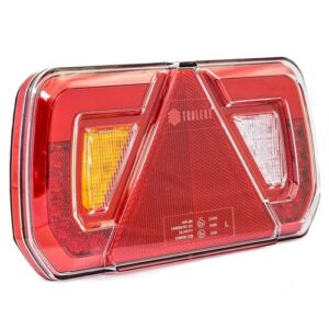 achterlicht links 5 PIN's bajonet opbouw remlicht knipperlicht Kentekenlamp Mistlicht Achteruitrijlicht achterlicht lengte driehoek IP67 12/24 V