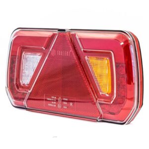 achterlicht rechts 5 PIN's bajonet opbouw remlicht knipperlicht Kentekenlamp Mistlicht Achteruitrijlicht achterlicht lengte driehoek IP67 12/24 V