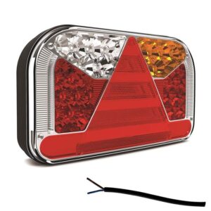 achterlicht 100cm LED kabel remlicht knipperlicht kentekenlicht onderzijde mistlicht achteruitrijlamp neon-achterlicht lengte driehoek IP68 12/24 V Lavaflow