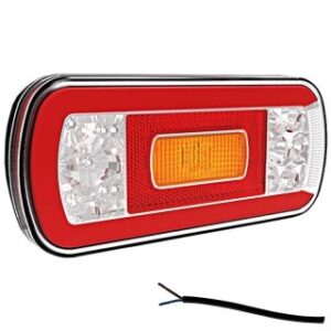 achterlicht 100cm LED kabel remlicht knipperlicht   achteruitrijlamp neon-achterlicht rechthoek reflector waterproof 12/24 V Lavaflow