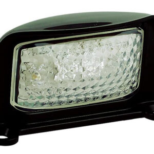 kentekenlamp LED 12/24 V 76 x 41 x 31mm 200mm  IP67 CE, ECE-R10 / R4 wit