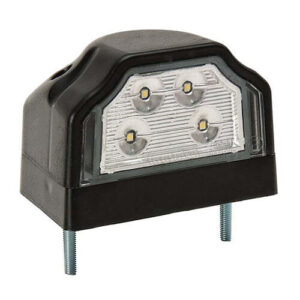 kentekenlamp LED 12/24 V 96 x 66 x 64mm Schuifconnector 70mm  CE, ECE-R10 / R7 / R4 wit
