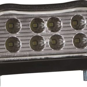 kentekenlamp LED 12/24 V 100 x 55 x 55mm Schuifconnector 70mm  CE, ECE-R10 / R7 / R4 wit