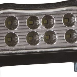 kentekenlamp LED 12/24 V 100 x 55 x 55mm DC kabel 200mm, 0,75mm² 70mm  CE, ECE-R10 / R7 / R4 wit